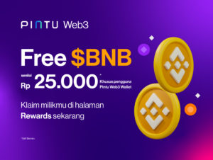 Klaim Rewards, Dapatkan $BNB Gratis Senilai Rp25.000!