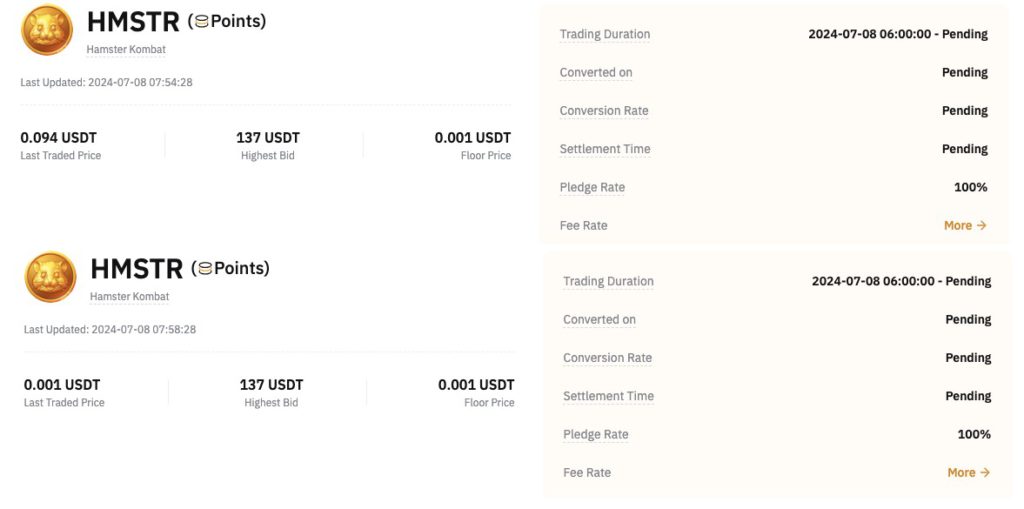 hmstr pre market bybit