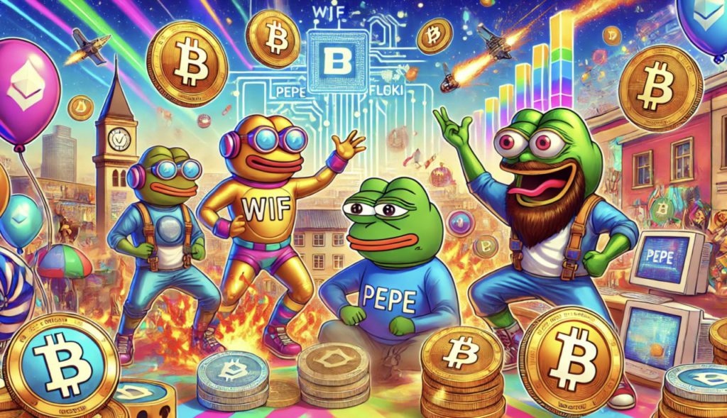 memecoin wif pepe floki lampaui bitcoin