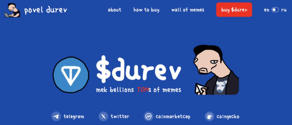 memecoin povel durev durev