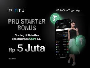 Trading Crypto di Pintu Pro, Dapatkan Reward USDT up to Rp5.000.000!