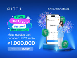 Trading Crypto Pertamamu & Menangkan Hadiah Rp1.000.000 dalam USDT!