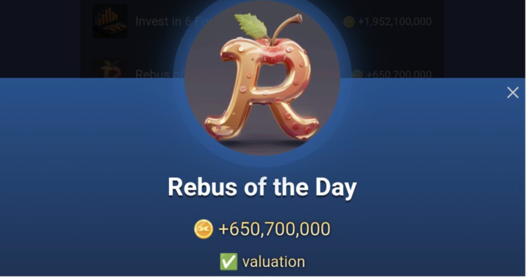 rebus of the day valuation