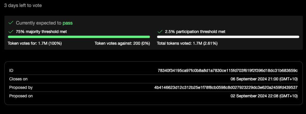 vega governance