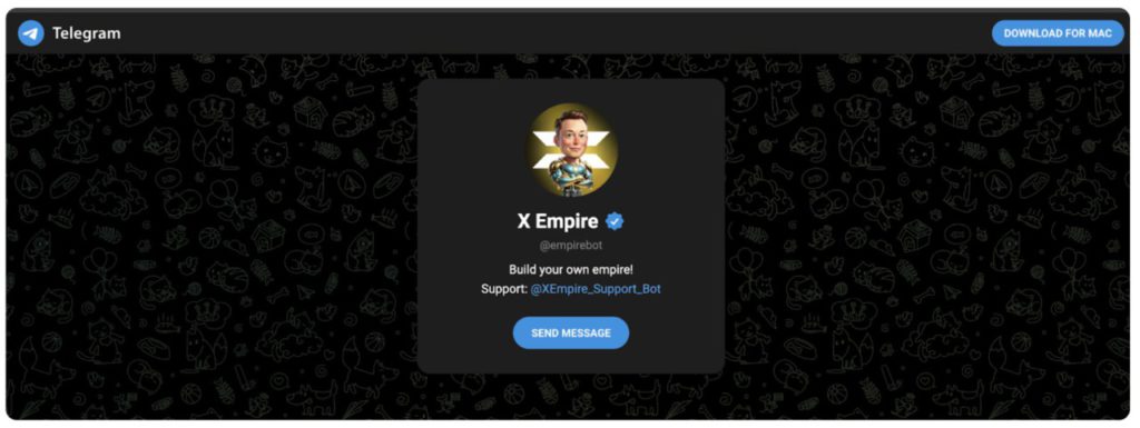 x empire game telegram