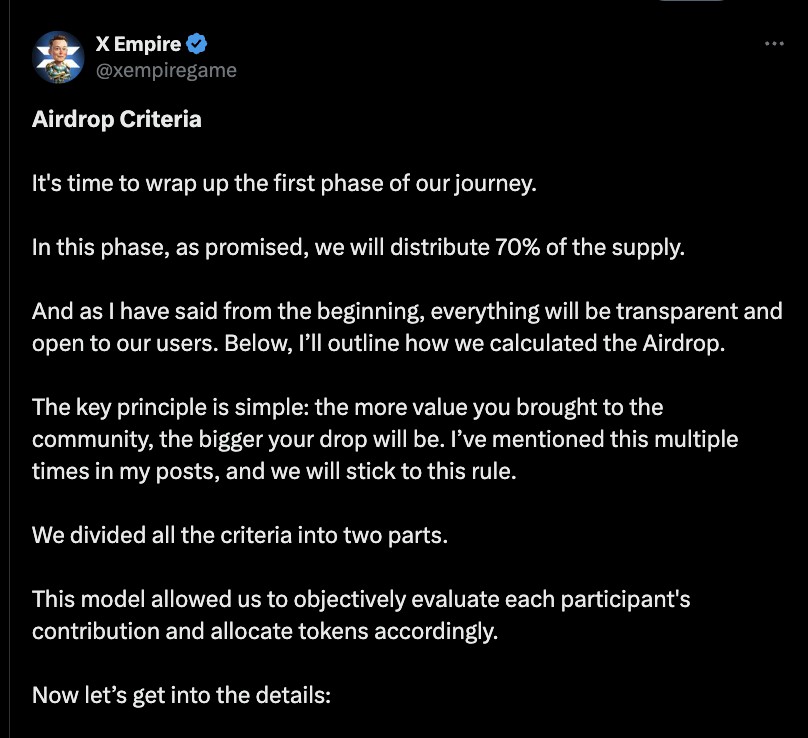 airdrop criteria