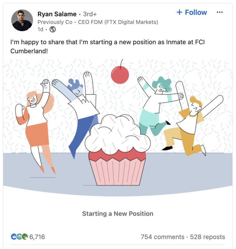 postingan linkedin ryan salame