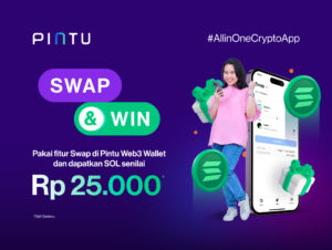 Dapatkan Cashback Rp25.000 Hanya dengan Gunakan Fitur Swap di Pintu Web3!