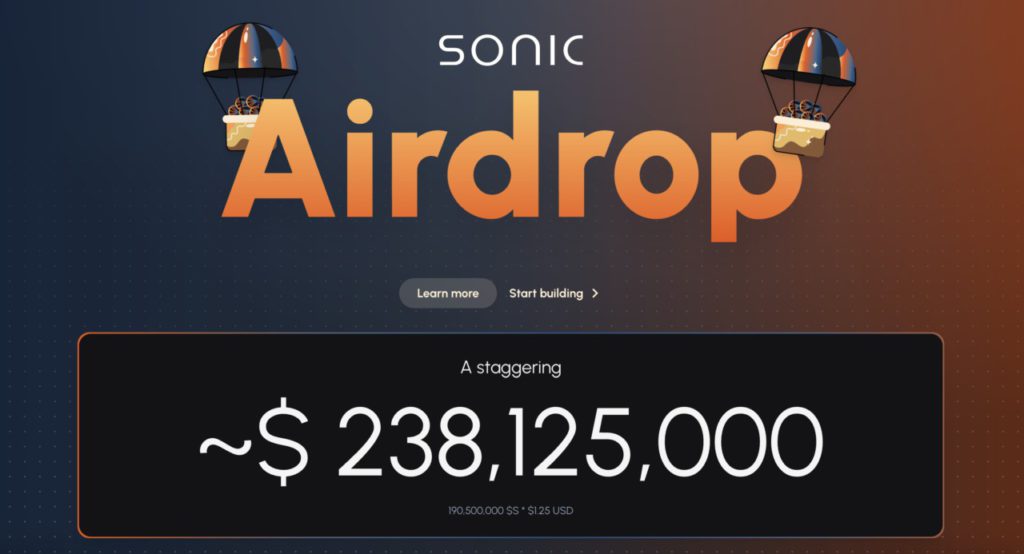 sonic airdorp