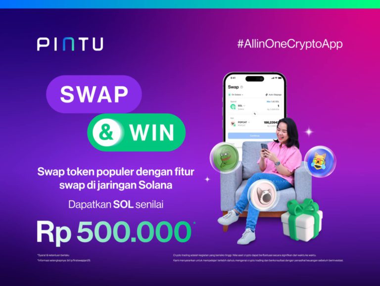 Raih Hadiah Solana Rp500.000 Bagi Kamu yang Pertama Kali Swap di Pintu Web3 – Januari 2025