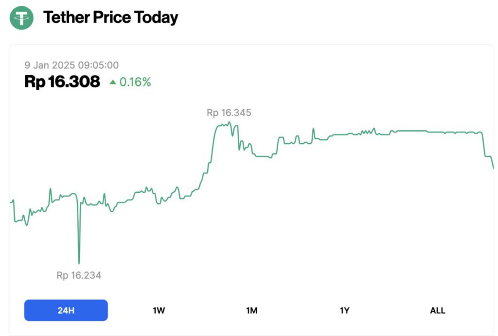 harga usdt hari ini 9 januari