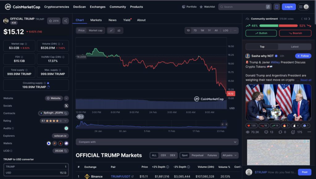 official trump 24 feb