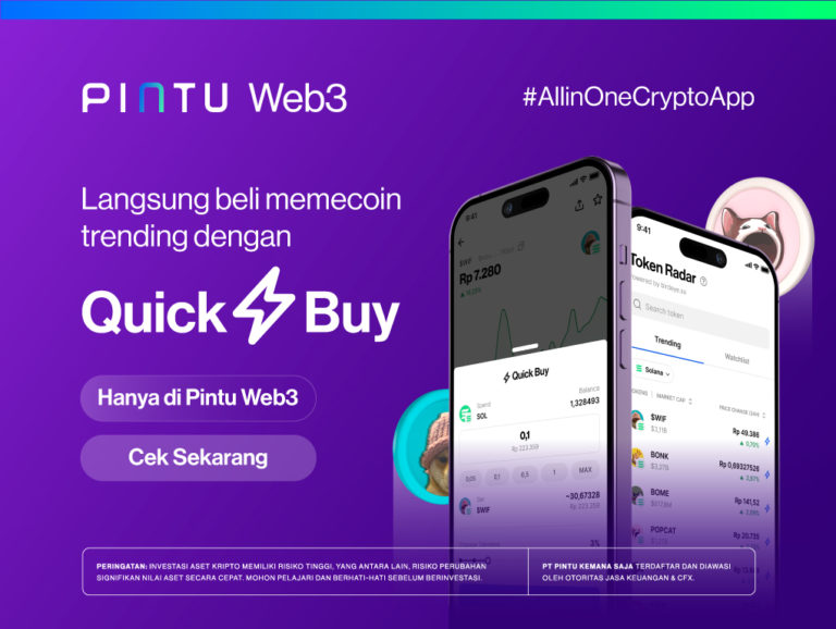 Quick Buy di Pintu Web3: Beli Aset Kripto Lebih Cepat dan Instan Tanpa Pindah Halaman!
