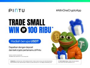 Deposit & Trade Crypto Pertamamu, Dapatkan Bonus USDT Hingga Rp100.000 dari Pintu!