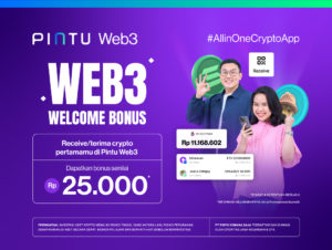 Terima Crypto Pertamamu di Pintu Web3, Dapatkan Bonus Senilai Rp25.000 untuk 400 Orang Beruntung!