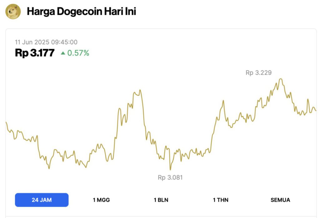 dogecoin price today