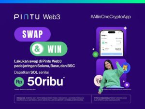Swap Crypto Minimal Rp100.000 di Pintu Web3, Dapatkan Hadiah Rp50.000!