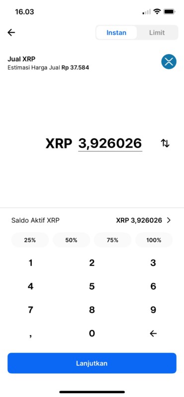bagaimana menjual xrp