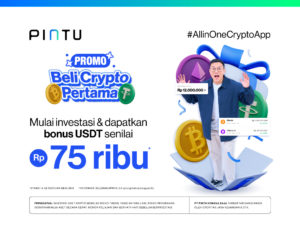 Beli Crypto Pertama-mu, Dapatkan Bonus USDT Senilai Rp75.000!