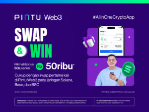 Swap Pertama Kali di Pintu Web3, Raih Hadiah SOL Senilai Rp50.000!