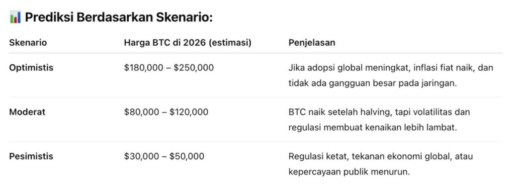 prediksi harga bitcoin 2026
