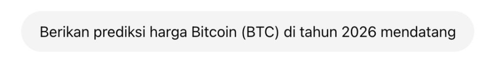 prompt prediksi harga btc