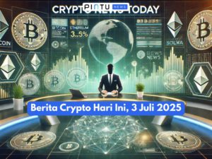 Crypto Hari Ini 3 Juli 2025: Ripple Ajukan Izin Bank, Trump Cuan $620 Juta dari Token, Coinbase Borong Startup