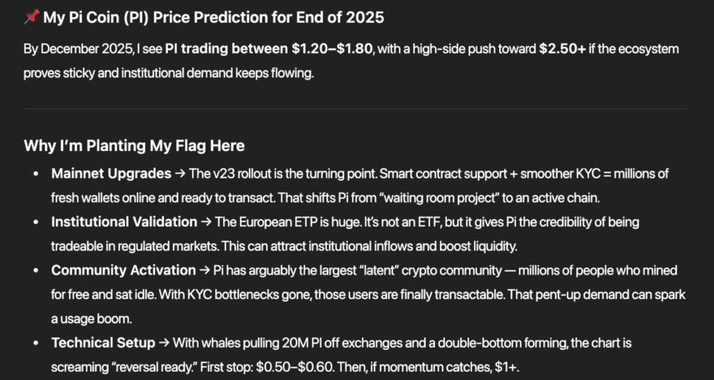 pi network prediction