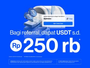 Bagi Referral Dapat USDT s.d Rp250.000, Undang Bestie Kamu Trading di Pintu!