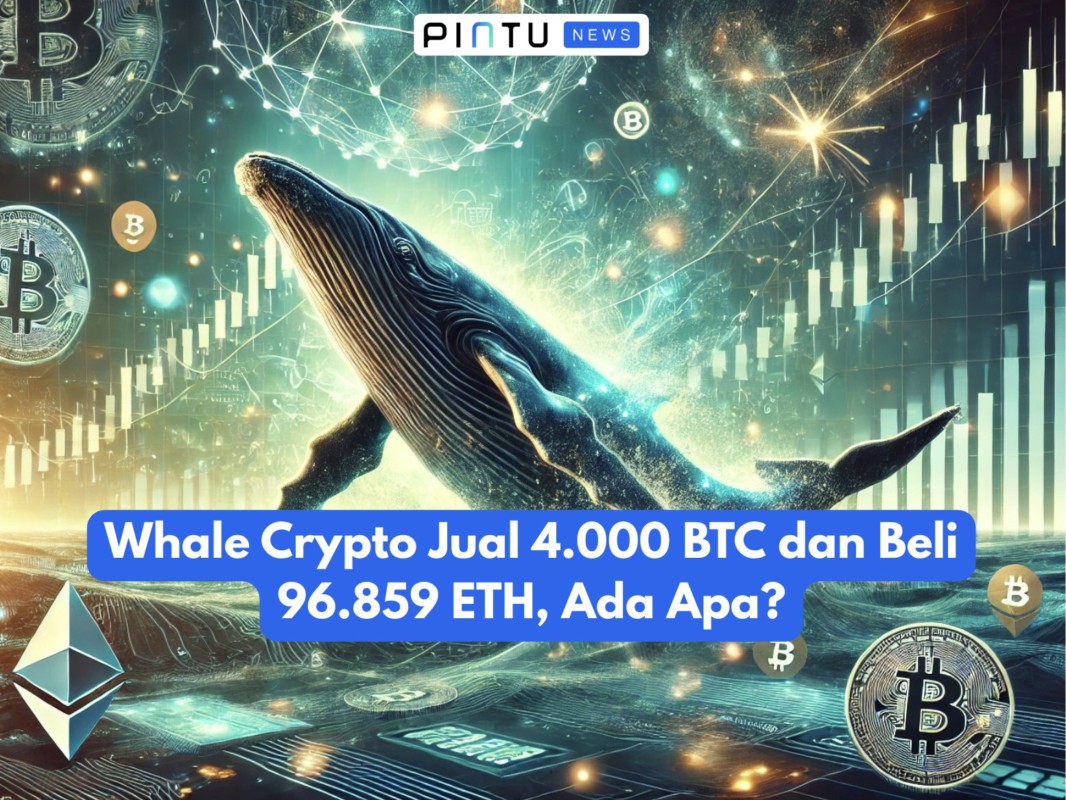 Whale Crypto Jual 4.000 BTC dan Beli 96.859 ETH, Ada Apa?