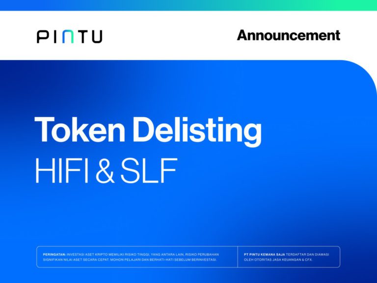Pengumuman: Delisting Token HIFI dan SLF di Pintu