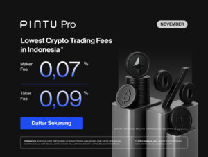 Terendah di Indonesia! Fee Trading Spot Pintu Pro Kini Hanya 0,07% Maker & 0,09% Taker!