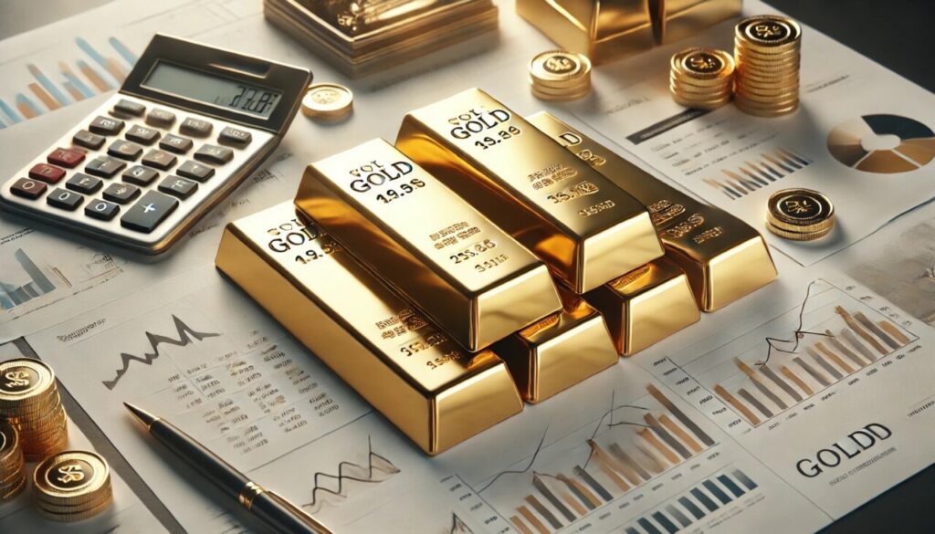 berapa keuntungan investasi emas 1 tahun