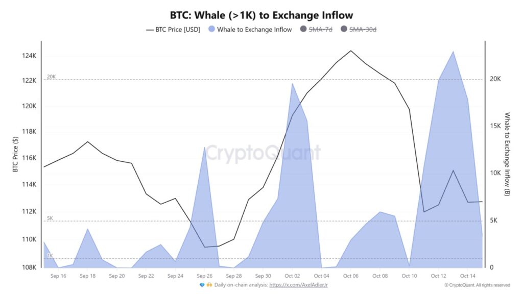 btc whale inflow
