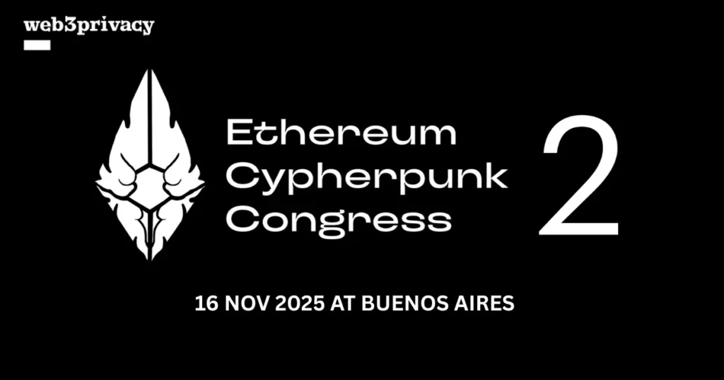 Ethereum Cypherpunk Congress 2025 – 25–27 November 2025