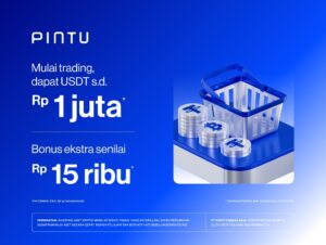 Mulai Trading Crypto di Pintu, Dapatkan Reward USDT s.d. Rp1 Juta + Bonus Ekstra Rp15.000!