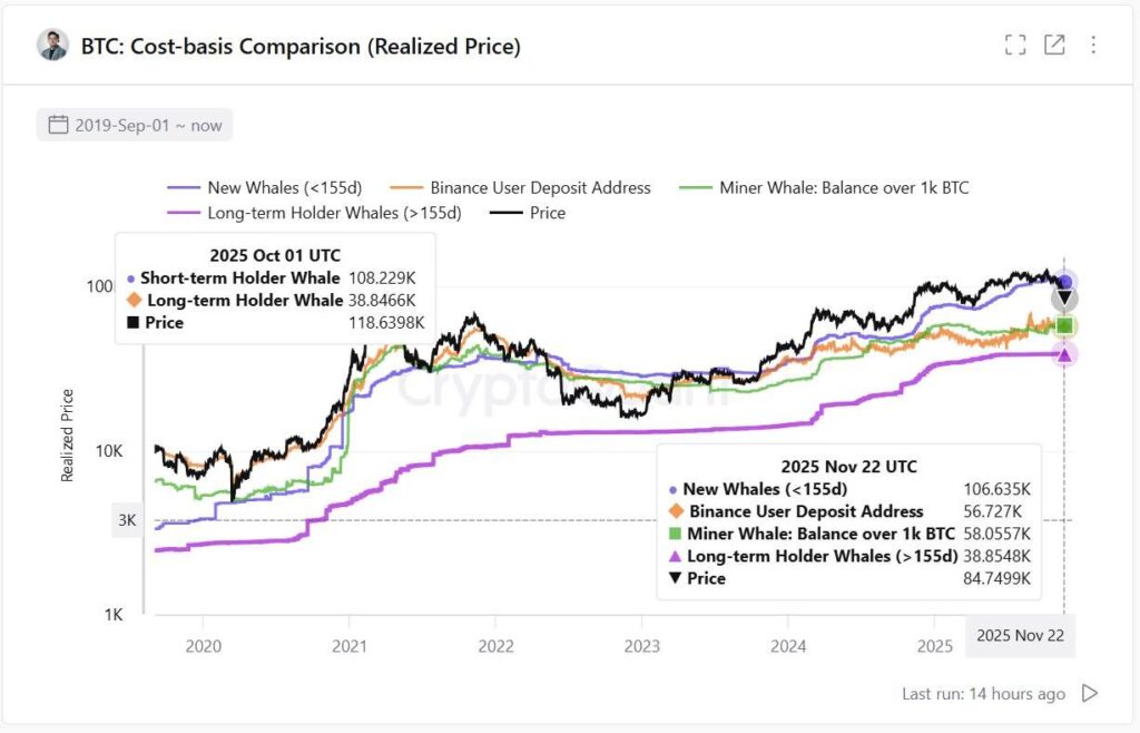 btc cost basis comparison