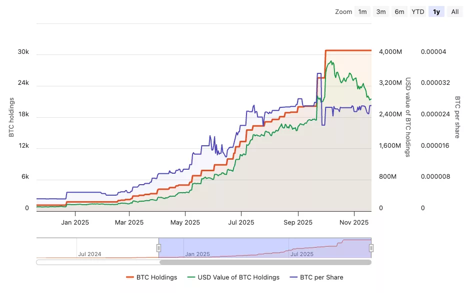 btc treasuries