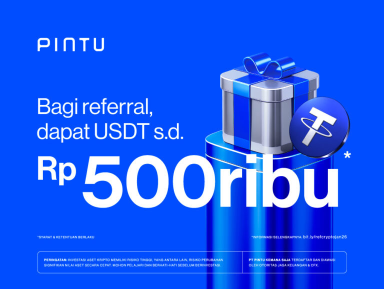Ajak Teman Investasi Crypto, Dapatkan USDT s.d Rp500.000