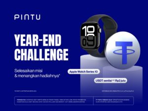 Ikuti Pintu Pintu Year-End Challenge, Menangkan Apple Watch Gen 10 & USDT Jutaan Rupiah!