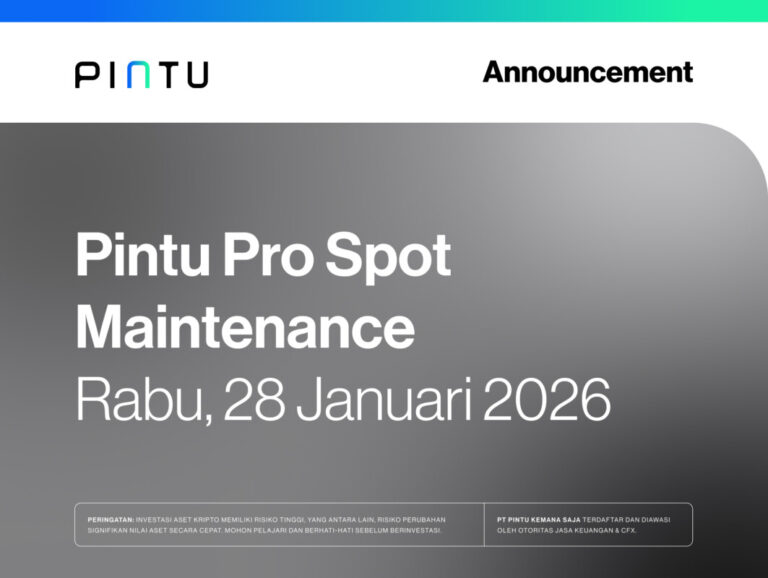 Pengumuman: Maintenance Pintu Pro, 28 Januari 2026