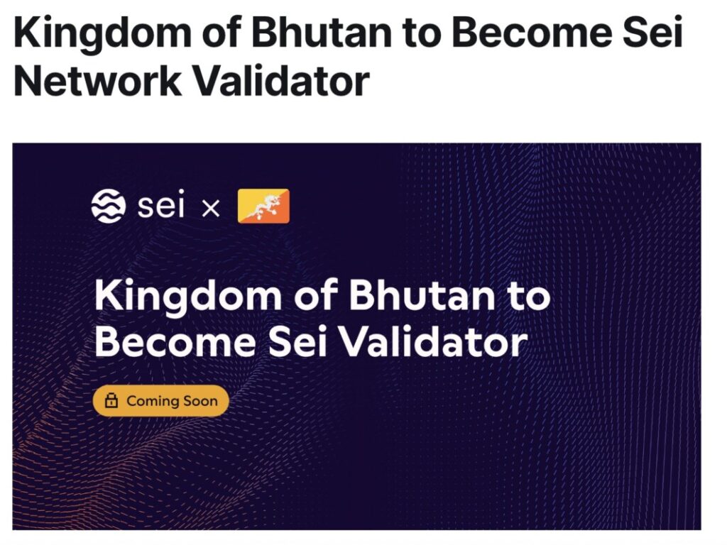 sei crypto bhutan
