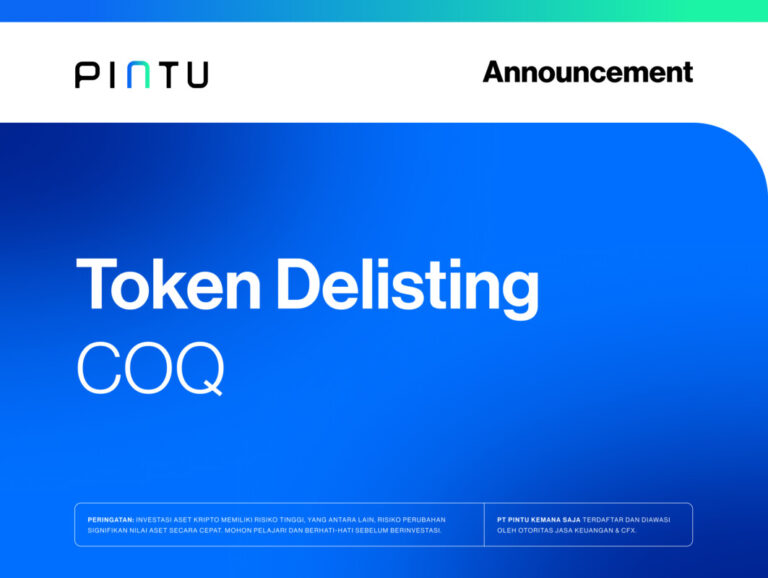 Pengumuman: Delisting Token COQ di Pintu