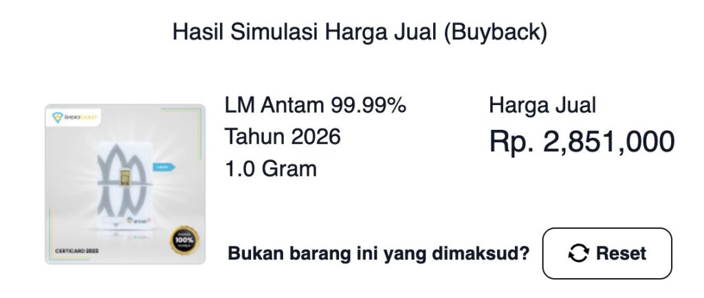 harga buyback emas antam