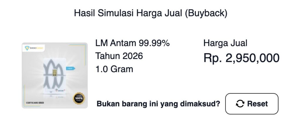 harga buyback emas antam