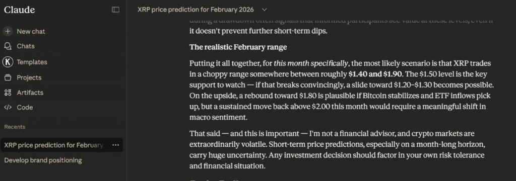 xrp chatgpt prediction
