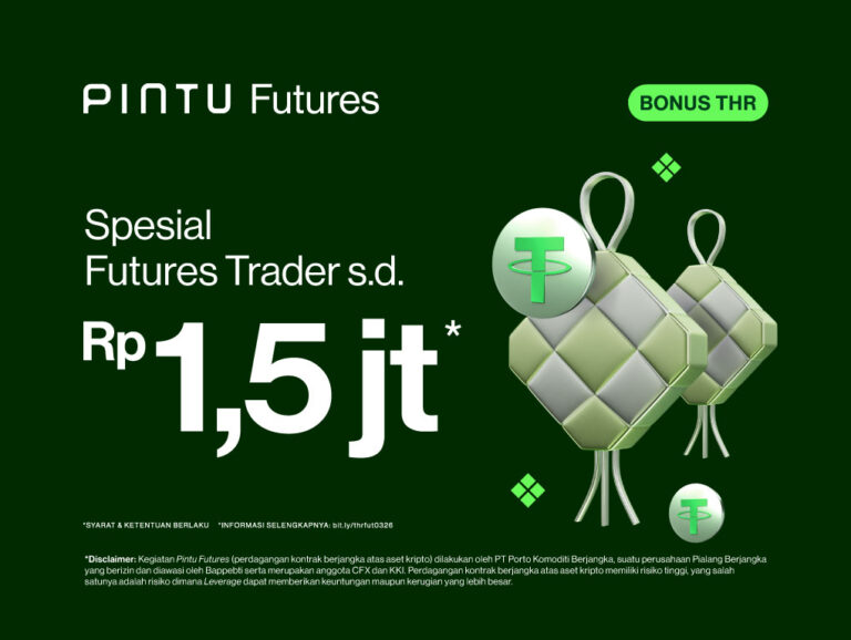 Trading Pertama Kali di Pintu Futures, Dapatkan Bonus THR Senilai Hingga Rp1,5 Juta!