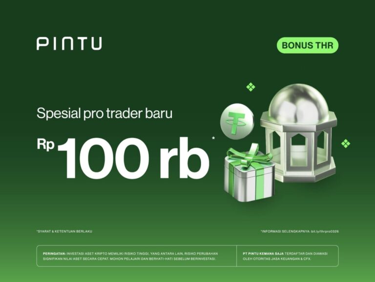 Mulai Trading di Pintu Pro, Dapatkan Bonus USDT Senilai Rp100.000!