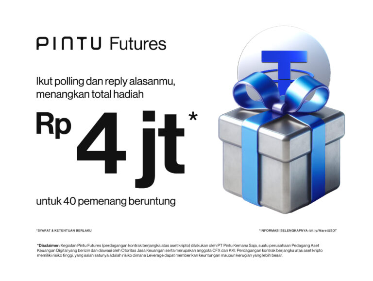 Pintu Futures Giveaway: Menangkan Hadiah USDT, Cuma Like, Reply & Daftar!