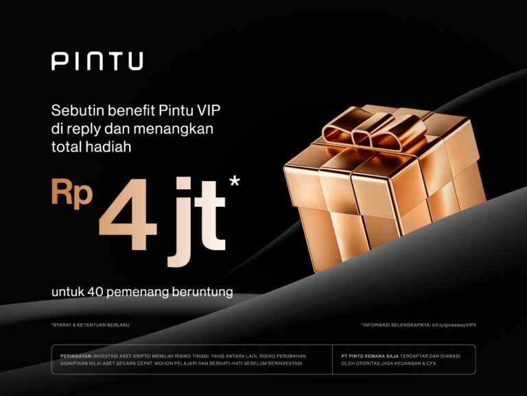 Pintu Giveaway: Sebutkan Benefit VIP dan Menangkan Total Hadiah Sebesar Rp4 Juta!